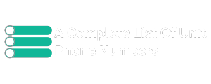 A Complete List Of Unit Phone Numbers