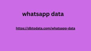 whatsapp data