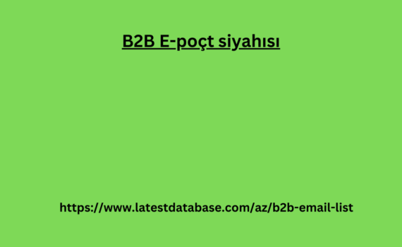 B2B E-poçt siyahısı