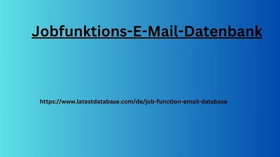 Jobfunktions-E-Mail-Datenbank