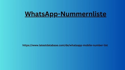 WhatsApp-Nummernliste